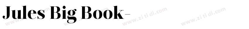 Jules Big Book字体转换